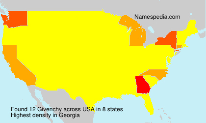 Surname Givenchy in USA