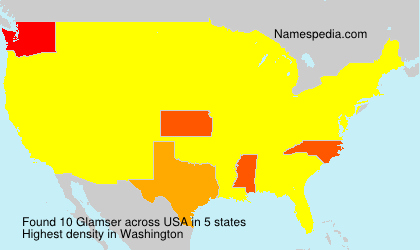 Surname Glamser in USA