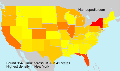 Surname Glanz in USA