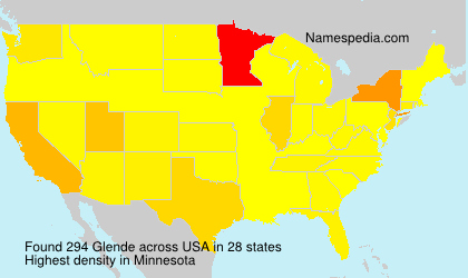 Surname Glende in USA