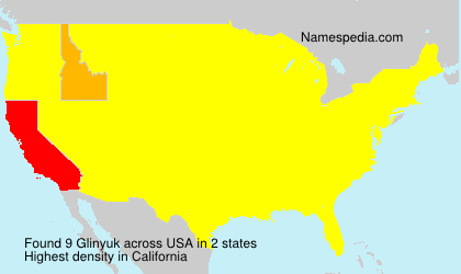 Surname Glinyuk in USA