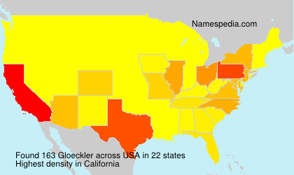 Surname Gloeckler in USA