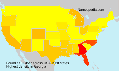 Surname Gloer in USA