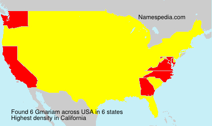 Surname Gmariam in USA