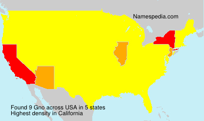 Surname Gno in USA