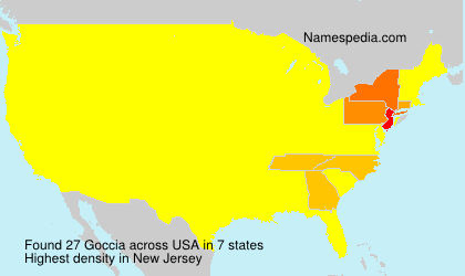Surname Goccia in USA