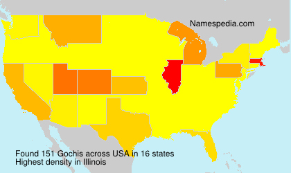 Surname Gochis in USA