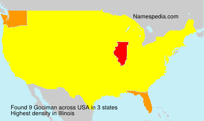Surname Gociman in USA