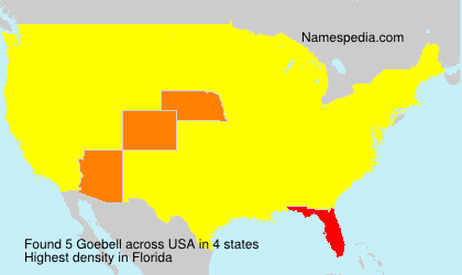 Surname Goebell in USA