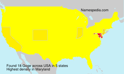 Surname Goge in USA