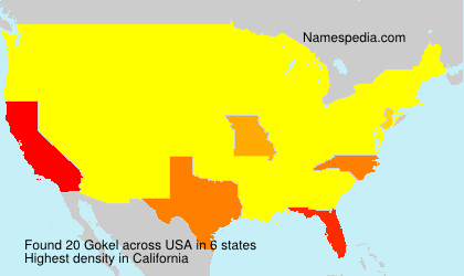 Surname Gokel in USA