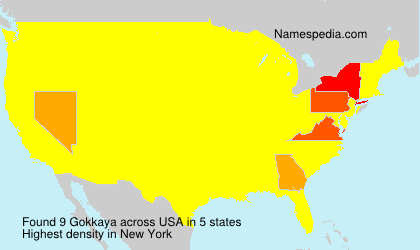 Surname Gokkaya in USA