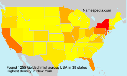 Surname Goldschmidt in USA