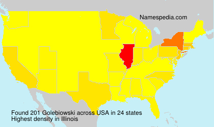 Surname Golebiowski in USA