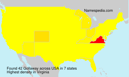 Surname Gollaway in USA