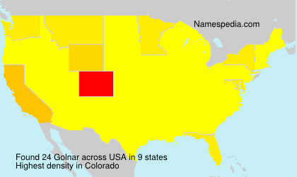 Surname Golnar in USA