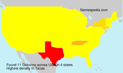 Surname Golovine in USA