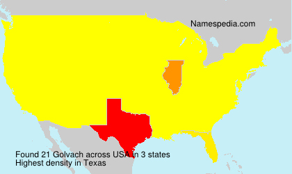 Surname Golvach in USA