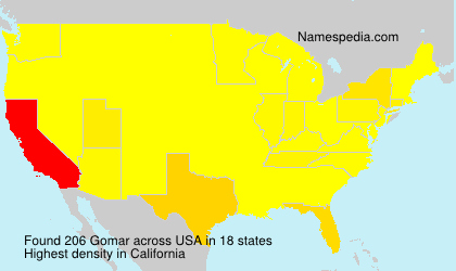 Surname Gomar in USA