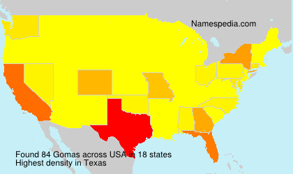 Surname Gomas in USA