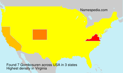 Surname Gombosuren in USA