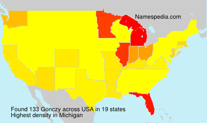 Surname Gonczy in USA