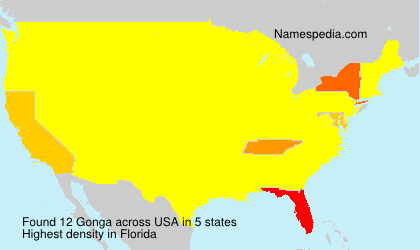 Surname Gonga in USA