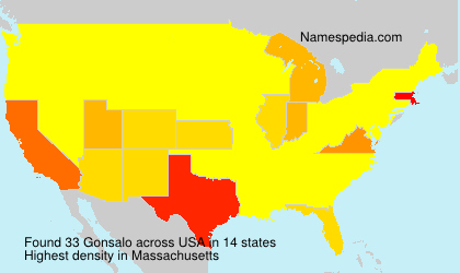 Surname Gonsalo in USA