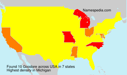 Surname Goodare in USA