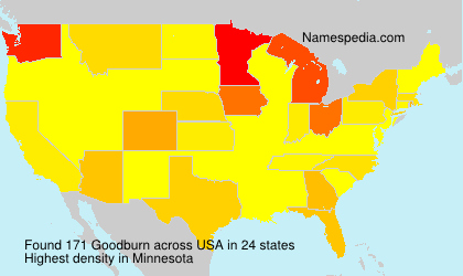 Surname Goodburn in USA