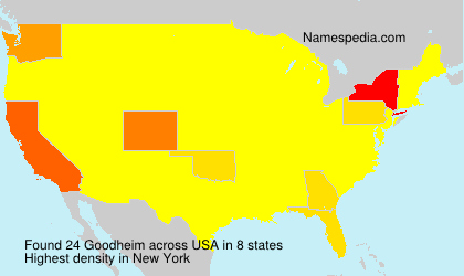 Surname Goodheim in USA
