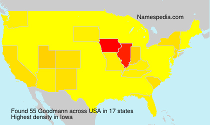 Surname Goodmann in USA