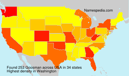 Surname Goosman in USA
