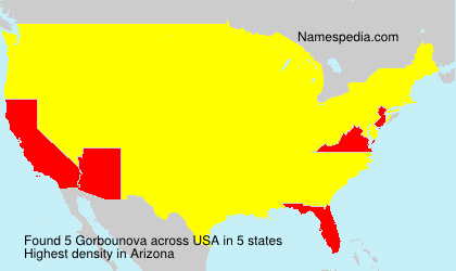 Surname Gorbounova in USA