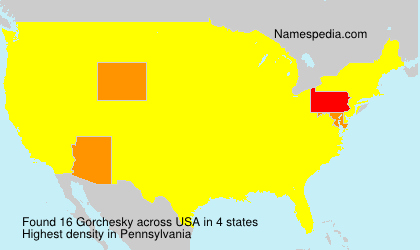 Surname Gorchesky in USA
