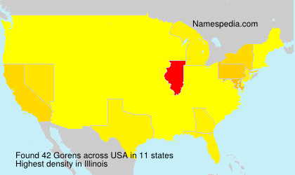 Surname Gorens in USA