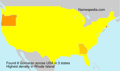 Surname Gorriaran in USA