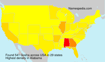Surname Gosha in USA