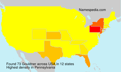Surname Gouldner in USA