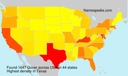Surname Gover in USA