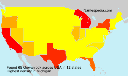 Surname Gowanlock in USA