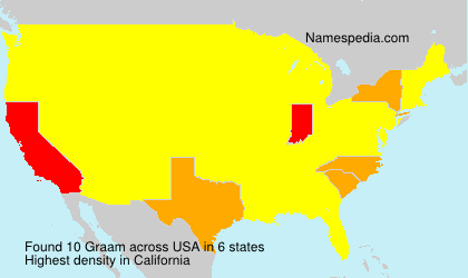 Surname Graam in USA