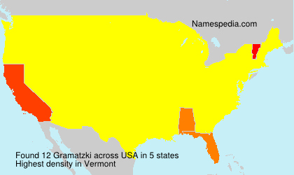 Surname Gramatzki in USA