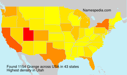 Surname Grange in USA