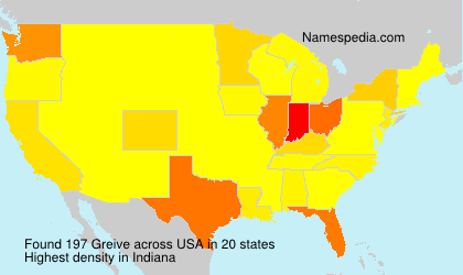 Surname Greive in USA