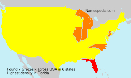 Surname Grezesik in USA