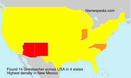 Surname Griesbacher in USA