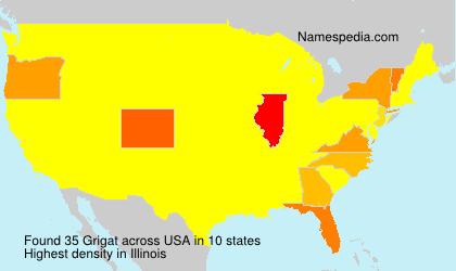 Surname Grigat in USA