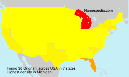 Surname Grignani in USA