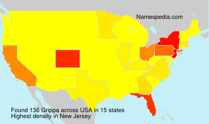 Surname Grippa in USA
